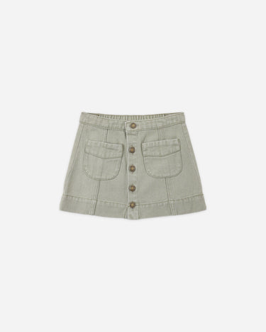 Denver Mini Skirt || Dark Sage by Rylee + Cru