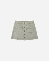Denver Mini Skirt || Dark Sage by Rylee + Cru