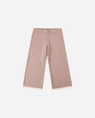 Pointelle Knit Pant || Rosewood by Rylee + Cru