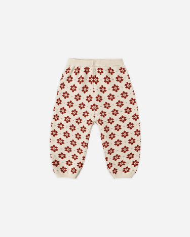 Knit Pant || Poinsettia by Rylee + Cru