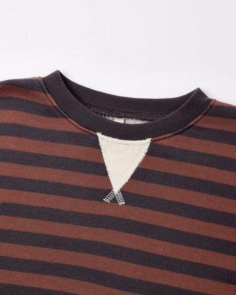 Oversized Crew || Mulberry Stripe by Rylee + Cru