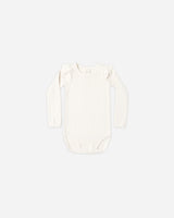 Shoulder Ruffle Bodysuit || Natural by Rylee + Cru