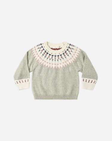 Fair Isle Sweater || Sage by Rylee + Cru