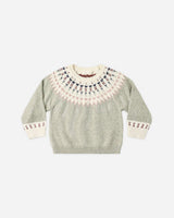Fair Isle Sweater || Sage by Rylee + Cru