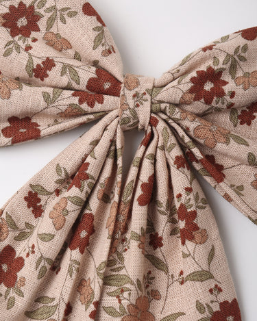 Oversized Bow || Pink Floral by Rylee + Cru