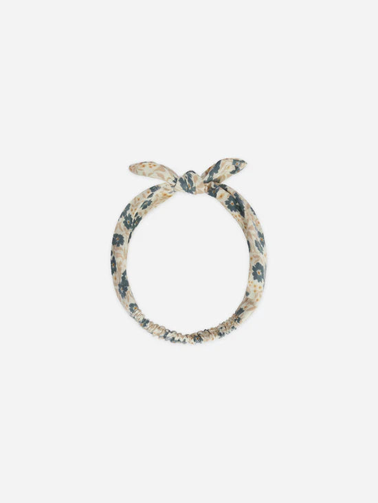 baby bow headband || blue ditsy by Rylee + Cru