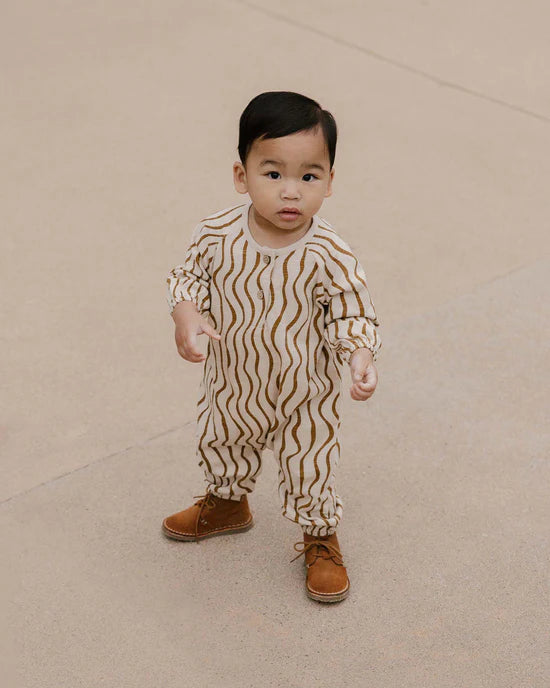 Henley Bubble Jumpsuit || Wavy by Rylee + Cru