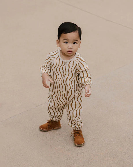 Henley Bubble Jumpsuit || Wavy by Rylee + Cru