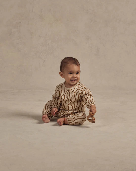 Henley Bubble Jumpsuit || Wavy by Rylee + Cru