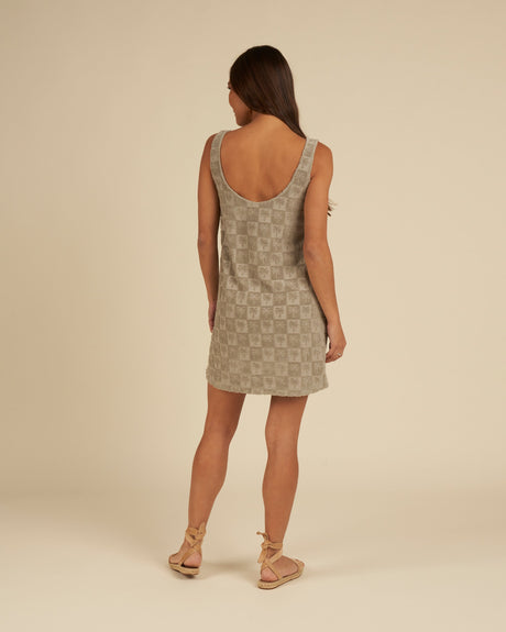 Terry Tank Dress | Palm Check by Rylee + Cru