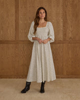 Women's Della Dress Blue Vines by Rylee + Cru