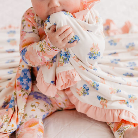Bamboo Ruffled Three-Layer Quilt- Penelope by Copper Pearl