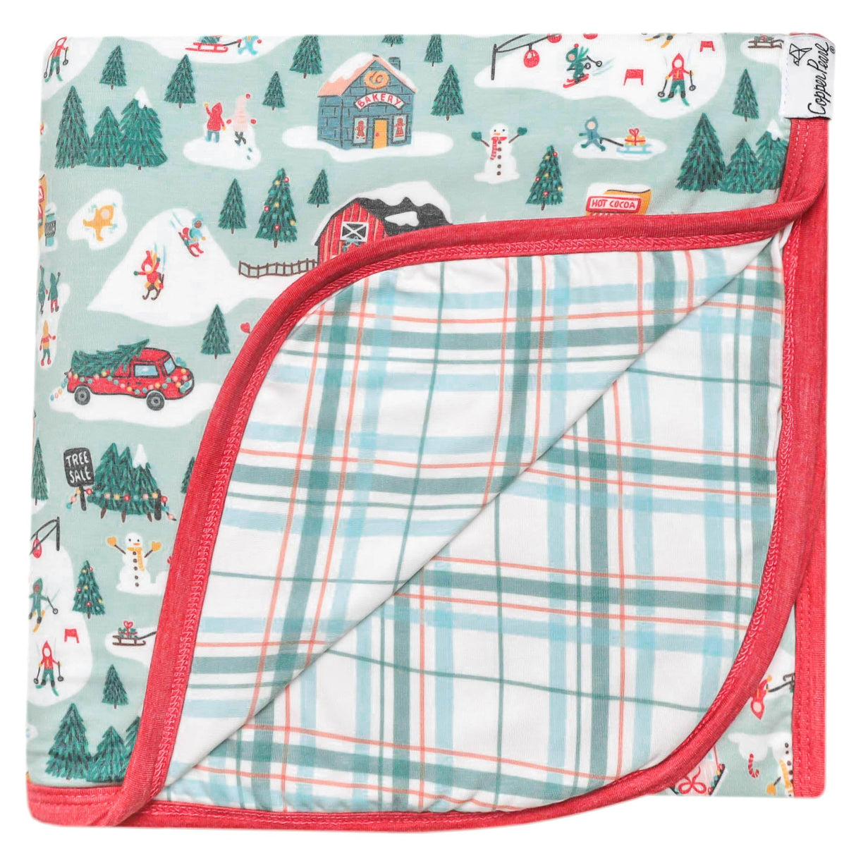 Three-Layer Quilt- Snowy Slopes by Copper Pearl