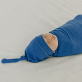 Rib Knit Top Knot Hat by Copper Pearl