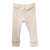 Ribbed Leggings- Cream by Babysprouts