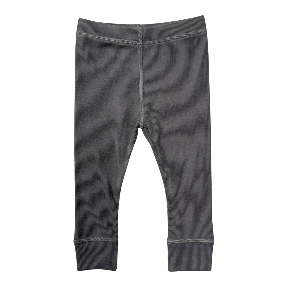 Ribbed Leggings- Tornado Gray by Babysprouts