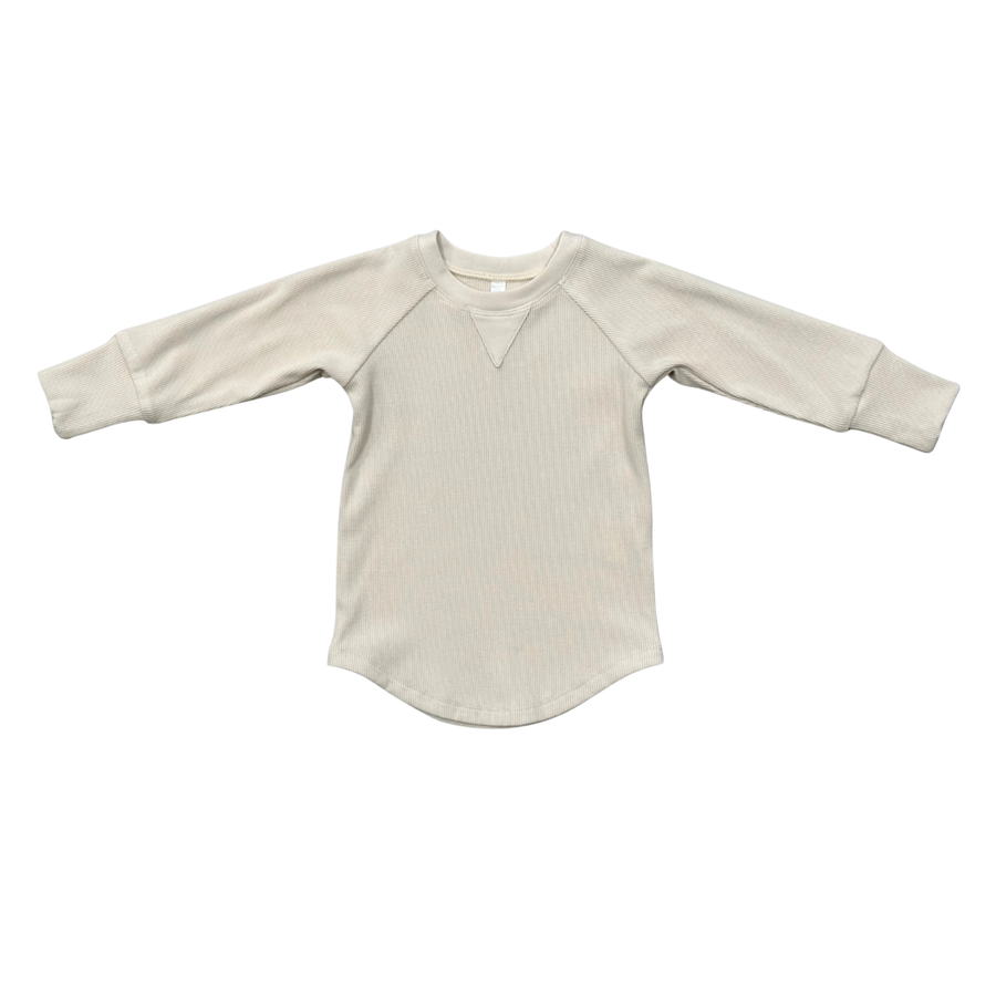 Ribbed Top- Cream by Babysprouts