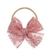 Lace Bow - Rose Headband by Lou Lou & Company