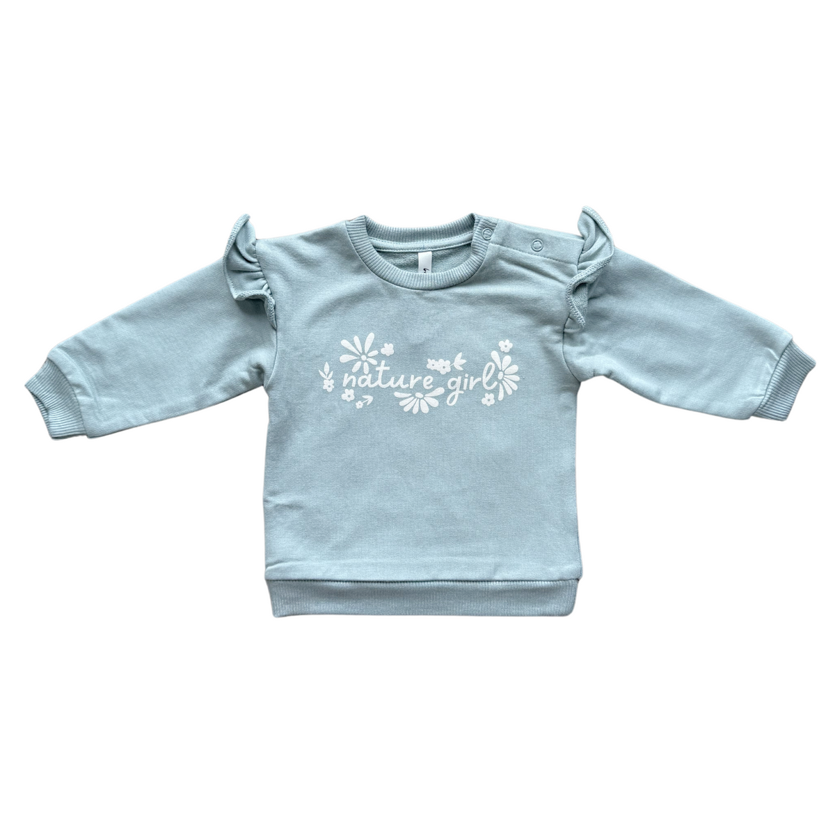 Ruffle Sweatshirt- Nature Girl by babysprouts