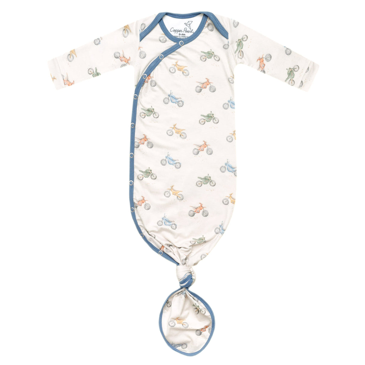 Newborn Knotted Gown- Ryder by Copper Pearl