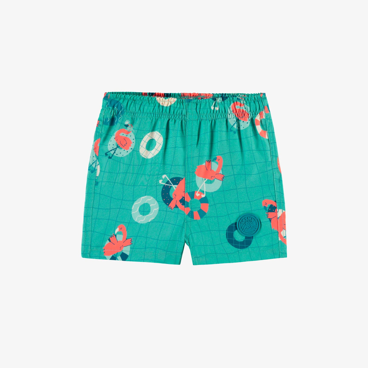 Blue Swim Shorts - Flamingo by Sourismini