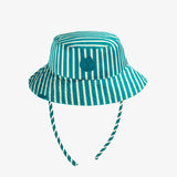 Reversible Sun Hat - Blue Flamingo/Stripe by Sourismini