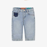 Light blue jeans with contrasting pockets by Sourismini