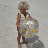 3D Inflatable Beach Ball-Sammy the Seagull Blue Stripe by Sunnylife
