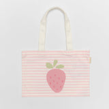 Canvas Beach Bag- Strawberry Sunshine Pink Stripe by Sunnylife