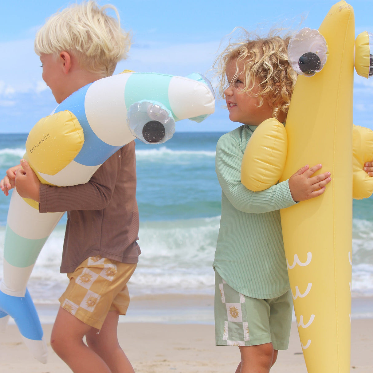 Kids Inflatable- Noodle Finn the Fish Multi by Sunnylife