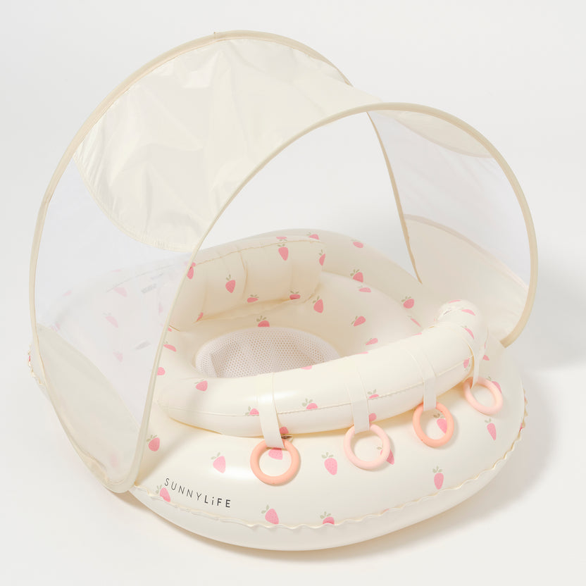 Interactive Baby Float -Strawberry Sunshine Pink by Sunnylife