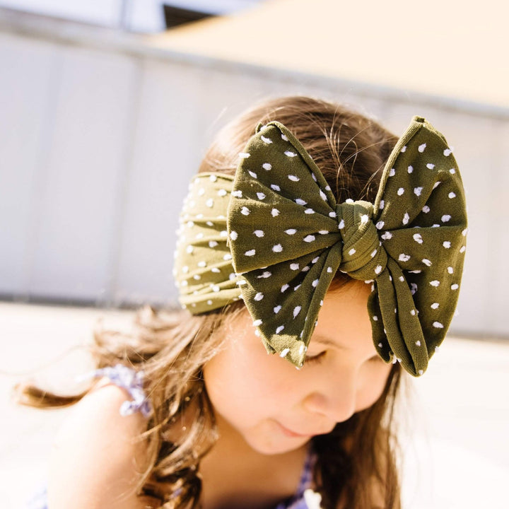FAB-BOW-LOUS® - Artichoke Shabby Dot by Baby Bling
