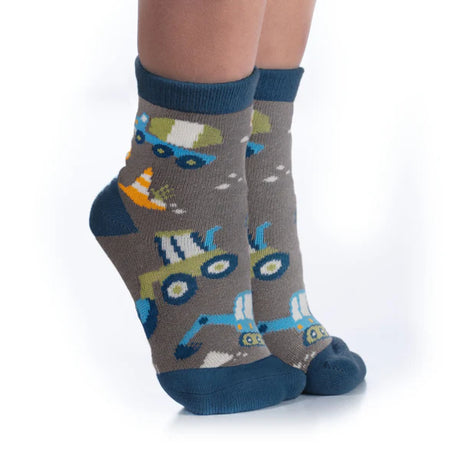 Toddler Socks - Grey Construction by Stephen Joseph