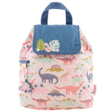 Quilted Backpack - Pink Dino by Stephen Joseph