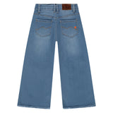 Girls Wide Leg Denim- Medium Blue by Stains & Stories