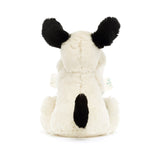 Bashful Black & Cream Puppy Soother by Jellycat