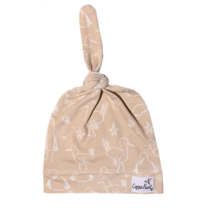 Top Knot Hat in Sandy by Copper Pearl