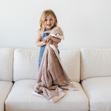 Satin Border Receving Blanket- Daisy by Saranoni