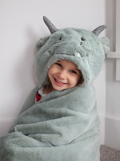 Dax Dragon Hooded Blanket by Mon Ami