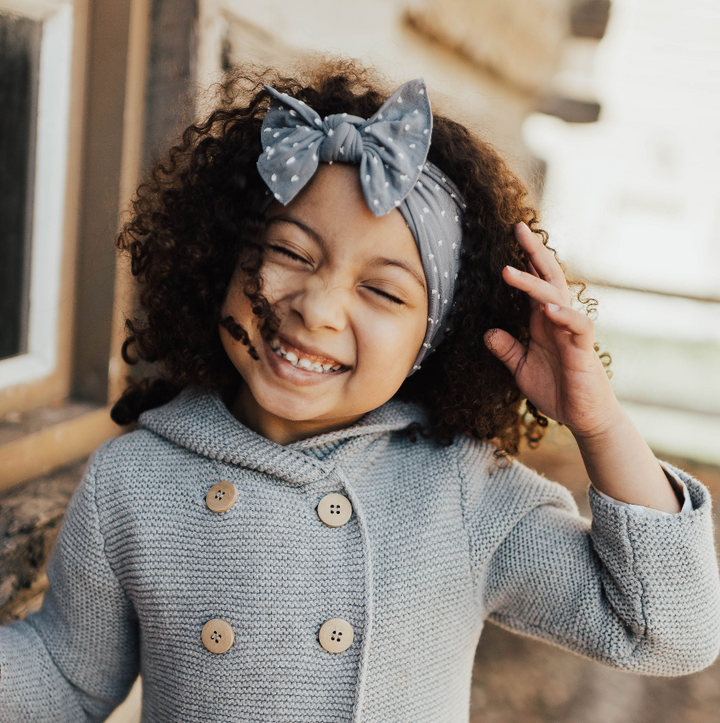 Patterned Shabby Knot: Storm Dot by Baby Bling