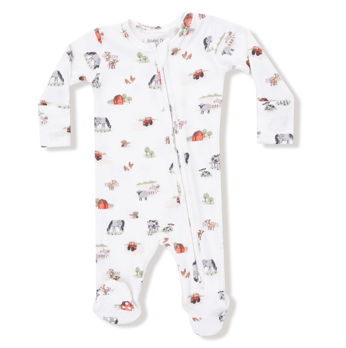 2 Way Zipper Footie- Little Farm by Angel Dear