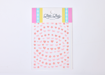 Pink Glitter Nail Stickers by Little Lady