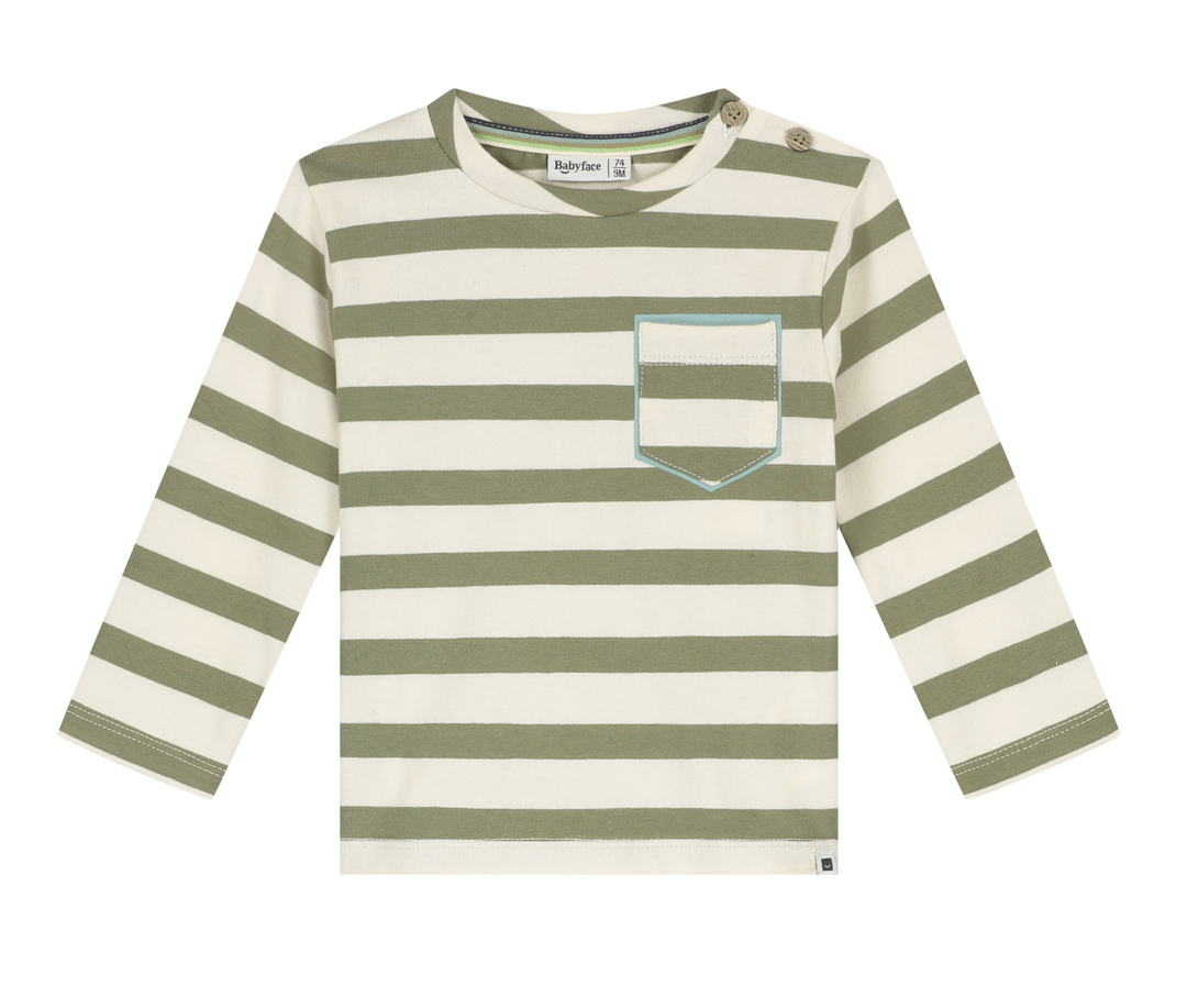 Long Sleeve Tee- Army Stripe by Babyface