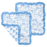 Bamboo Ruffled Three-Layer Lovey Set- Vintage Carnival by Copper Pearl