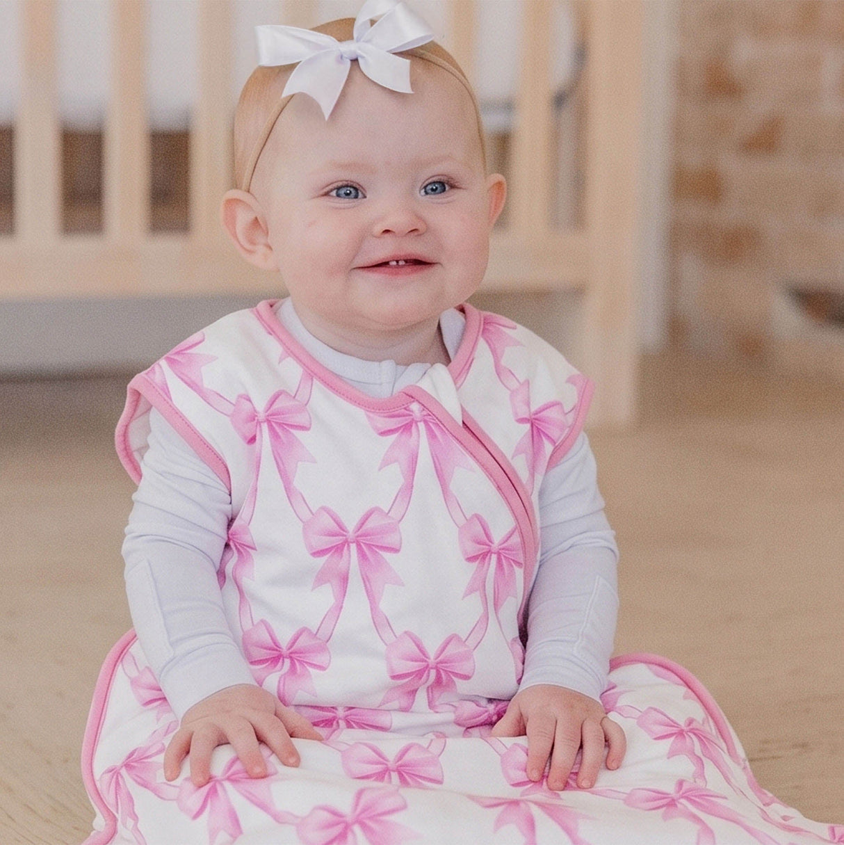 1.5 TOG Bamboo Sleep Bag- Bow My Gosh by Copper Pearl