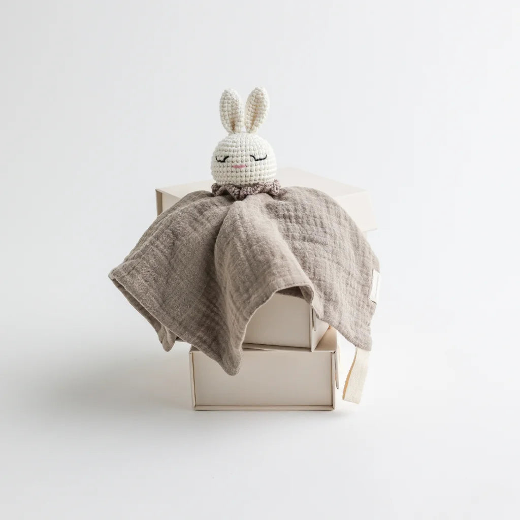Snuggly Soft Baby Comforter Toy : Khaki by Cherubin Chic