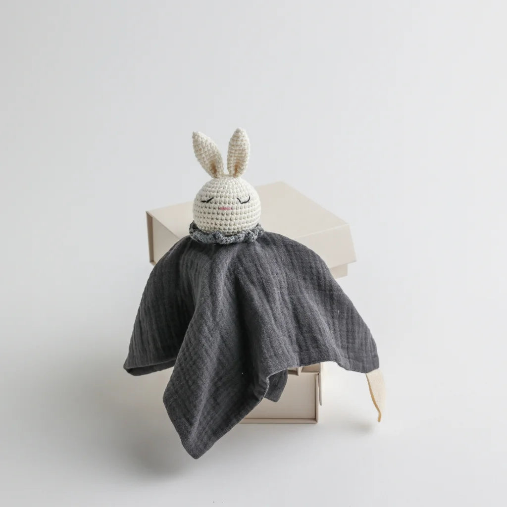Snuggly Soft Baby Comforter Toy : Dark Blue by Cherubin Chic