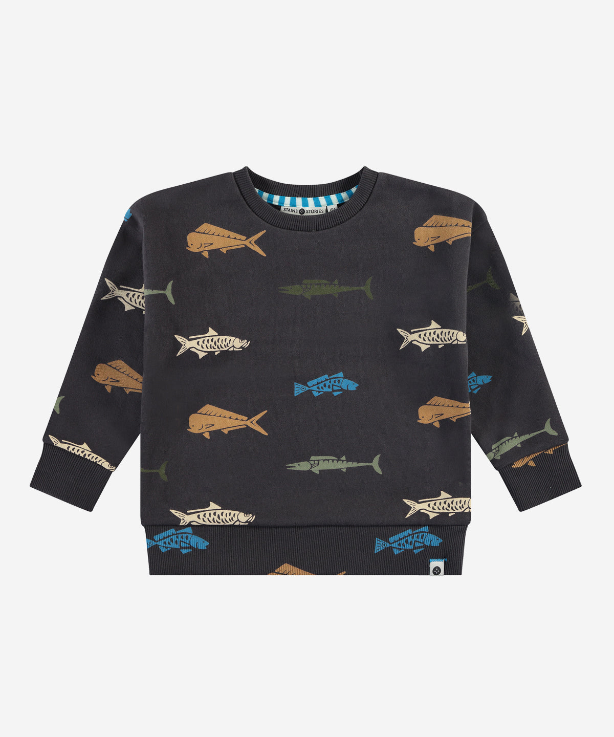 Boy's Sweatshirt - Fish by Stains and Stories
