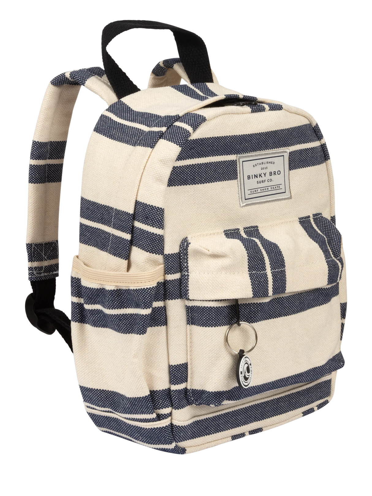 Kids Backpack (Navy Striped Canvas) by Binky Bro