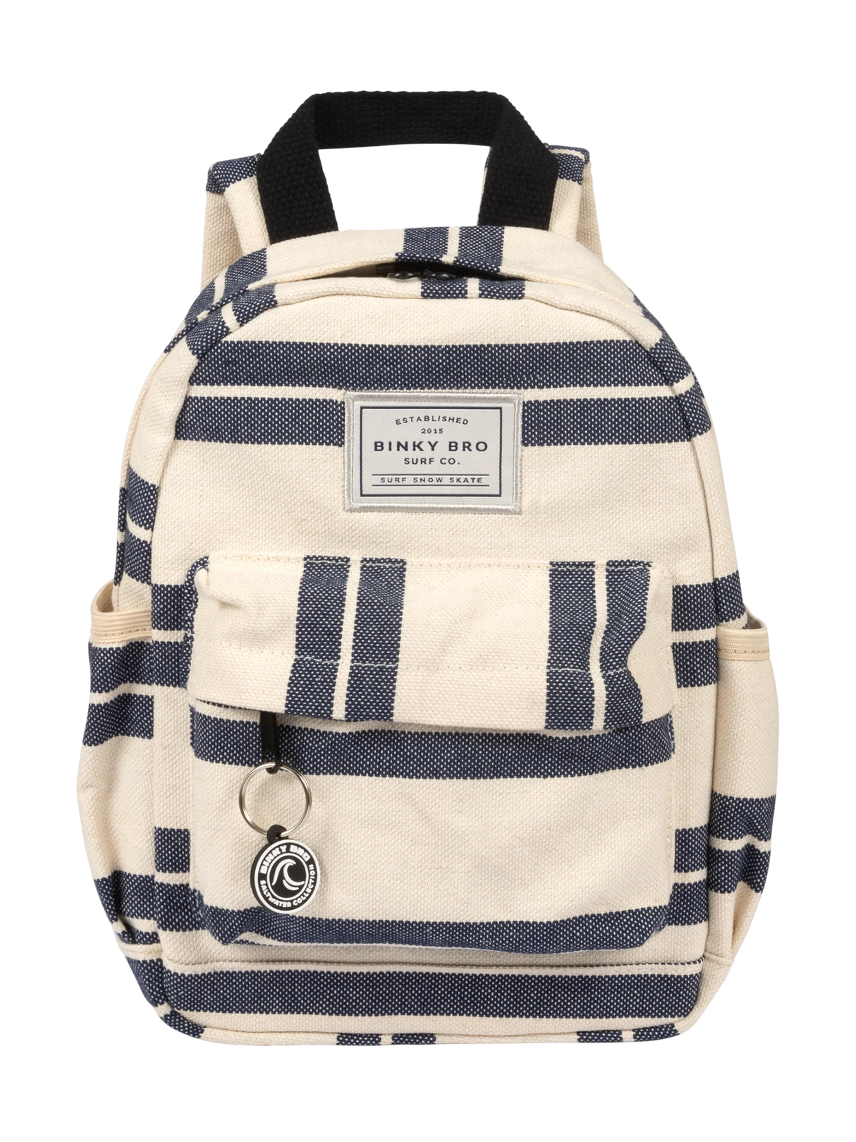 Kids Backpack (Navy Striped Canvas) by Binky Bro